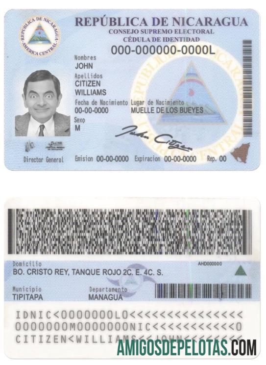 Nicaragua Identity exemplo